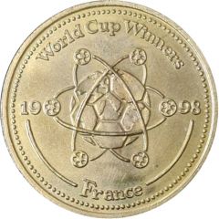 Official Licensed Medallion - France 98 World Cup Winners, France