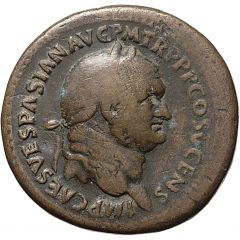 Sestertius - Vespasian S C, Spes