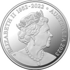 1 Dollar In the name of Elizabeth II, 6th Portrait - Fighting Kangaroos, Silver Proof