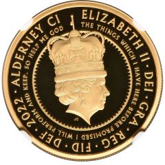 100 Pounds - Elizabeth II Platinum Jubilee - Queen on throne, Gold