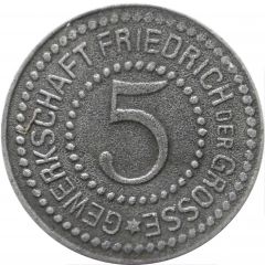 5 Pfennig - Herne Gewerkschaft Friedrich der Grosse