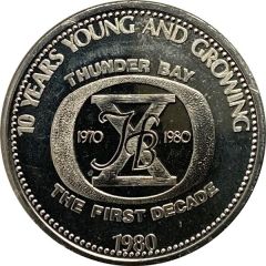 Token - 10 Years Young and Growing Thunder Bay, Ontario
