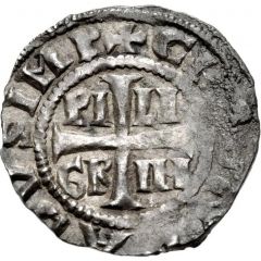 Denier - Pilgrim with emperor Conrad II Cologne mint, cross