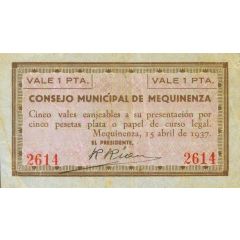 1 Peseta Mequinenza