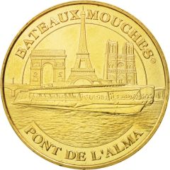 Monnaie de Paris Tourist Token - Bateaux-Mouches Pont de l`Alma