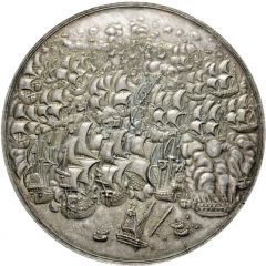 Destruction of the Spanish fleet by the Dutch off Dover