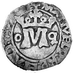 Vintem - Manuel I º M p, inv P, Porto mint