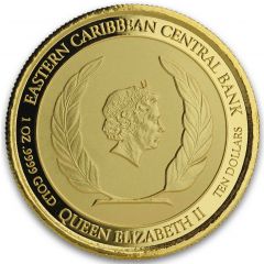 10 Dollars - Elizabeth II Emerald Isle of the Caribbean