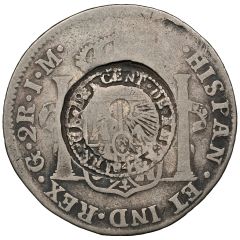 2 Reales Type V Counterstamp