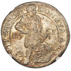 Silver Ducat Early type, lion with arrows