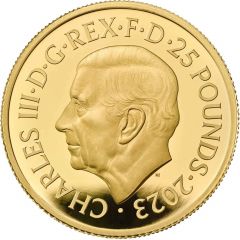 25 Pounds - Charles III Morgan Le Fay, Gold Proof