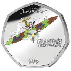 50 Pence - Elizabeth II Grandpa`s Great Escape, Silver Proof