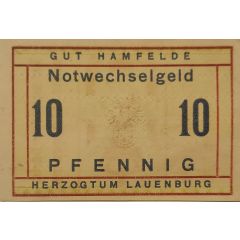 10 Pfennig Hamfelde in Lauenburg