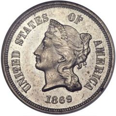 5 Cents `1869 Nickel` Pattern