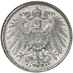 1 Mark - Wilhelm II type 2 - small shield - Pattern