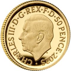 50 Pence - Charles III Zog, Gold Proof