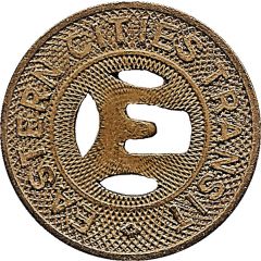 1 Fare Token - Eastern Cities Transit East Los Angeles, California