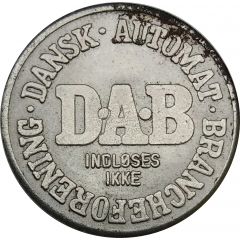 Vending Machine Token - DAB Dansk Automat Brancheforening, Magnetic