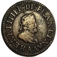 Double Tournois - Henri IV Paris mint, 2nd type, French text