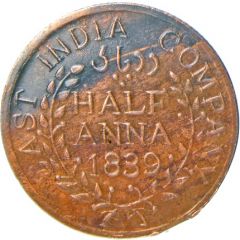 1/2 Anna - East India Company Hanuman