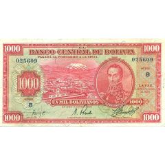 1000 Bolivianos