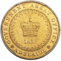 1 Pound - Victoria Adelaide Pound - Beaded, South Australia
