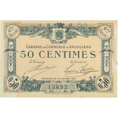 50 Centimes - Chambre de commerce d`Angoulème [16] <4ème série>