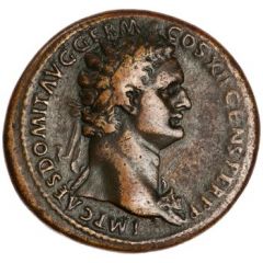 Sestertius - Domitian S C, Victory