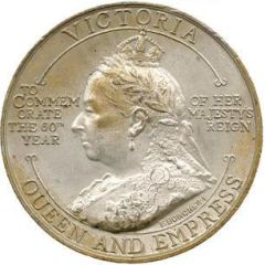 Medal - Victoria Diamond Jubilee; Spink, gilt white metal