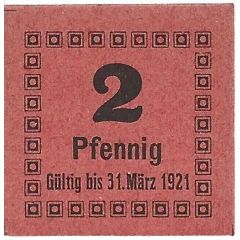 2 Pfennig Dampfmolkerei H. Wiencke