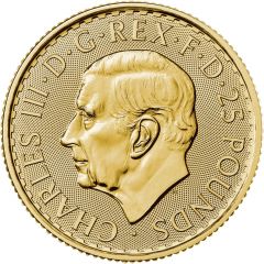 25 Pounds - Charles III 1/4 oz Fine Gold
