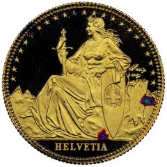 1/10 Oz Gold Helvetia