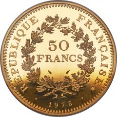 50 Francs Gold piedfort issue