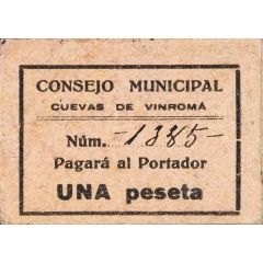 1 Peseta Cuevas de Vinromá