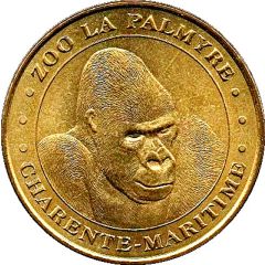 Monnaie de Paris Tourist Token - Charente-Maritime Zoo la Palmyre - Le gorille