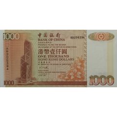 1,000 Dollars Bank of China