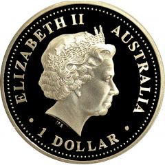 1 Dollar - Elizabeth II 4th Portrait - Edgeworth David Base