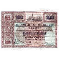 100 Pounds North of Scotland Bank