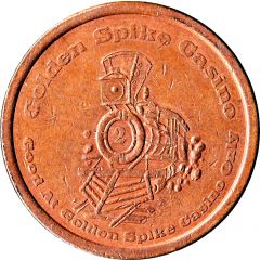 1 Dollar Gaming Token - Golden Spike Casino Carson City, Nevada