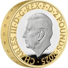 2 Pounds - Charles III 200 Years of the Modern Railway, Silver Piedfort