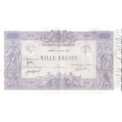 1000 Francs - Blue & Pink type 1889