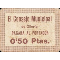 0.50 Pesetas Ollería