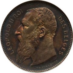 1 Franc - Léopold II Pattern - French text
