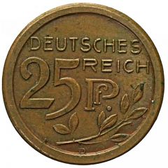 25 Pfennig - Wilhelm II Trial strike