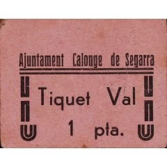 1 Peseta Calonge de Segarra