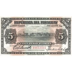 5 Pesos Fuertes Banco de la Republica del Paraguay