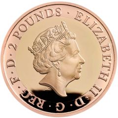 2 Pounds - Elizabeth II Captain Cook - II, Gold Proof