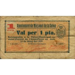 1 Peseta Maçanet de la Selva
