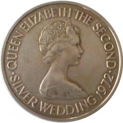 1 Pound - Elizabeth II Silver Wedding