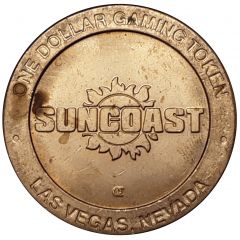 1 Dollar Gaming Token - Suncoast Casino Hotel Las Vegas, Nevada